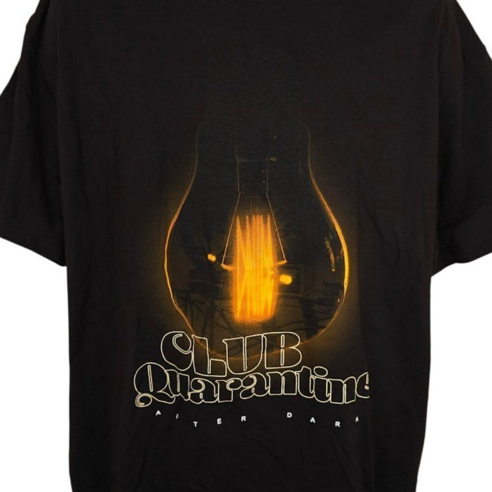 DJ D-Nice T Shirt Mens Size XL Black Club Quarantine After Dark Made In USA